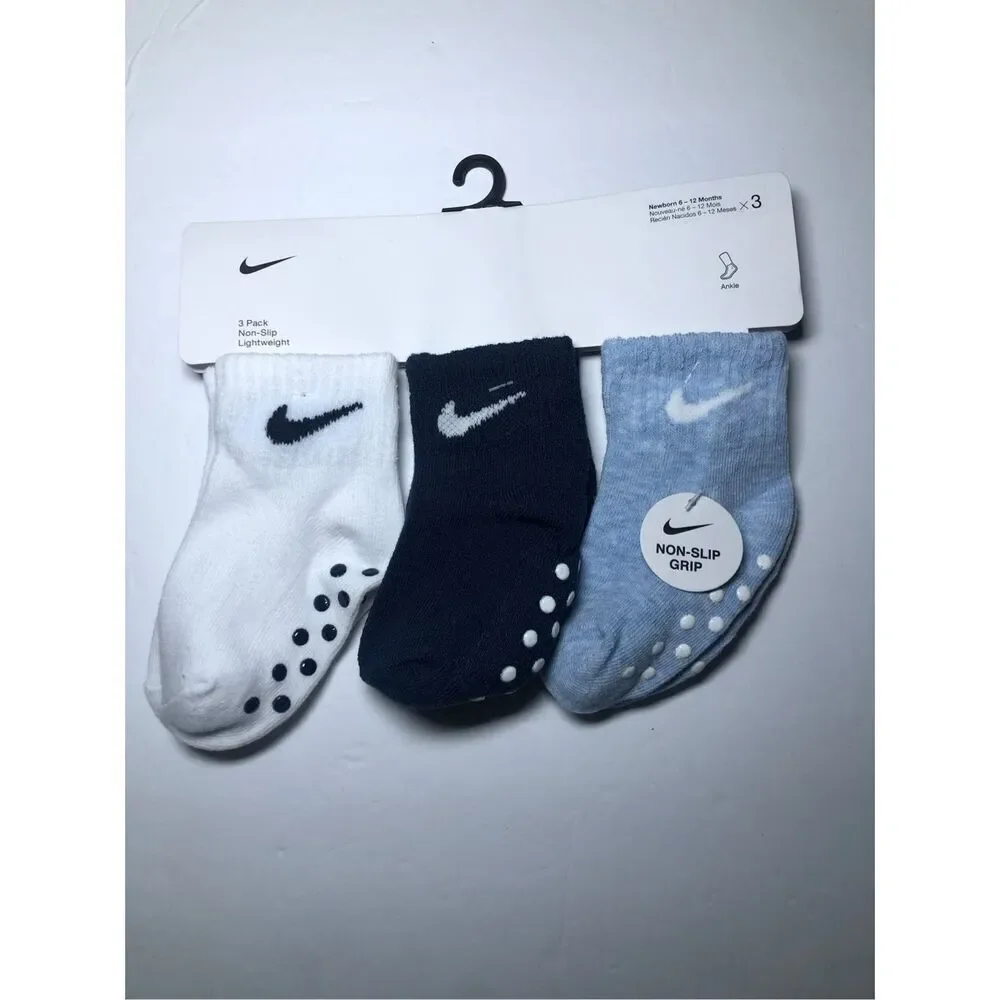 Nike Baby Ankle Gripper Socks 3-pack 6-12 Months